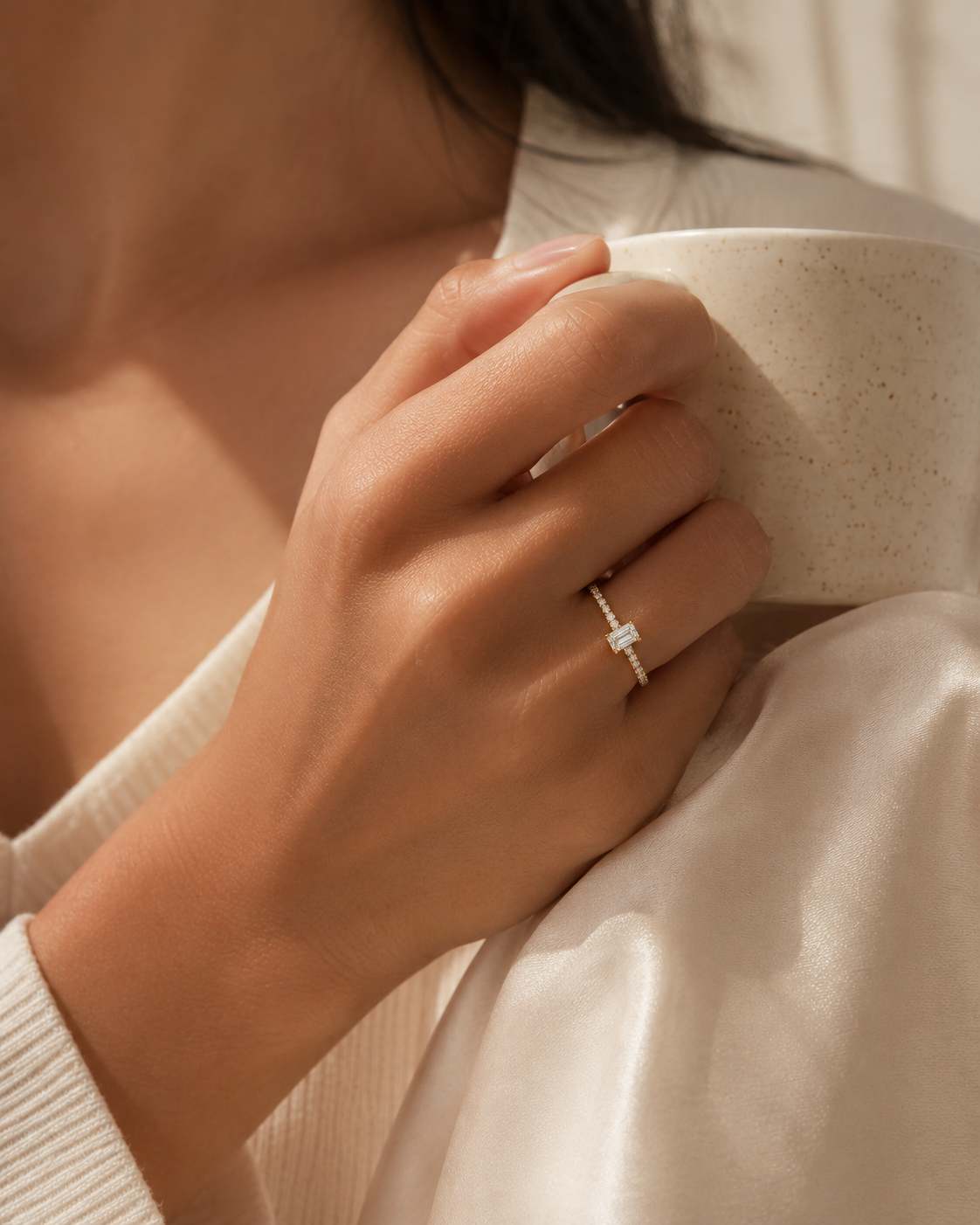 Avalon Emerald-Cut Solitaire Ring