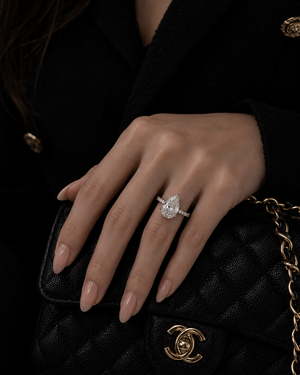 Aurelia Pear Solitaire Ring