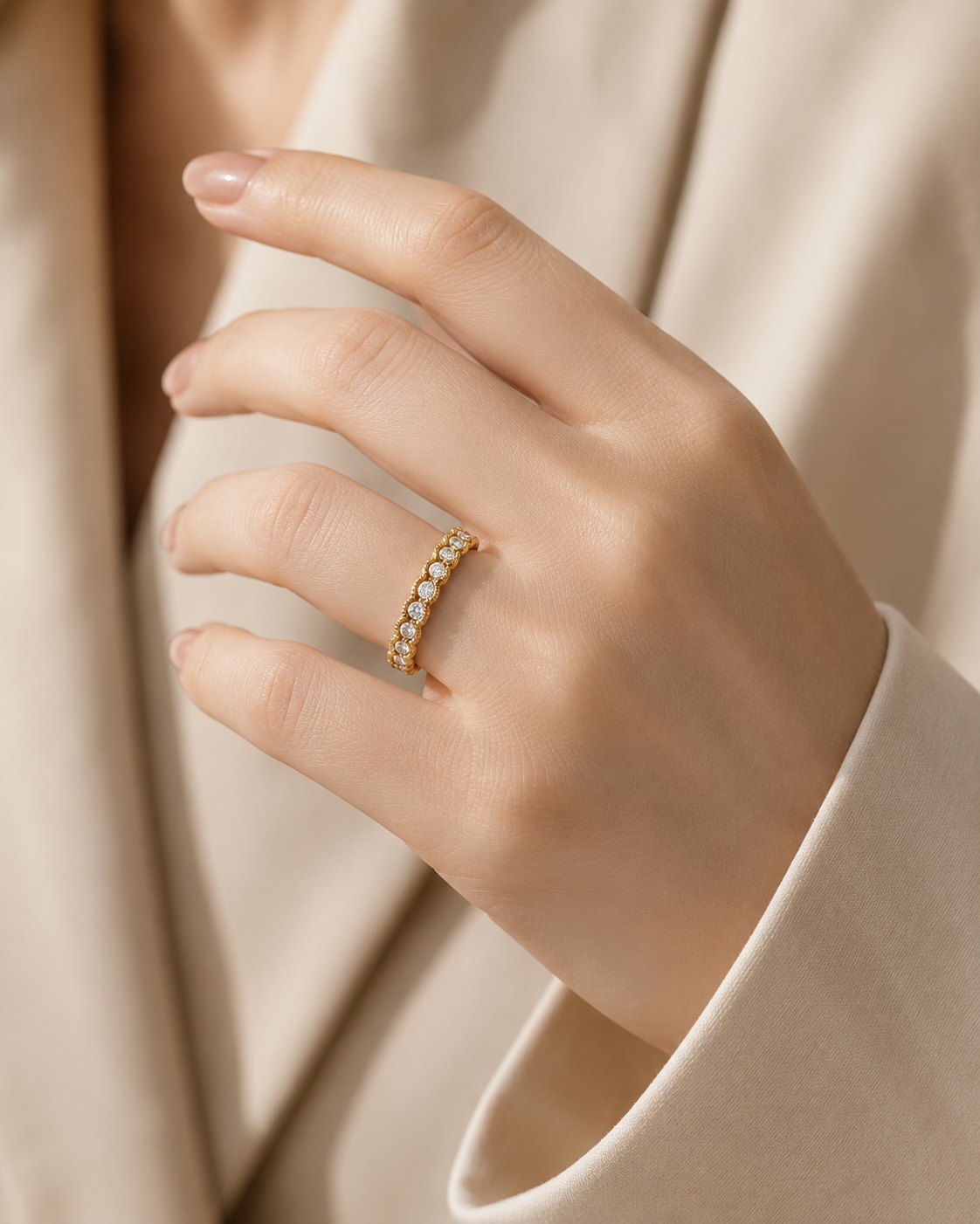 Lumi Band Diamond Ring