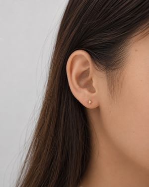 Celeste Diamond Flatback Earring