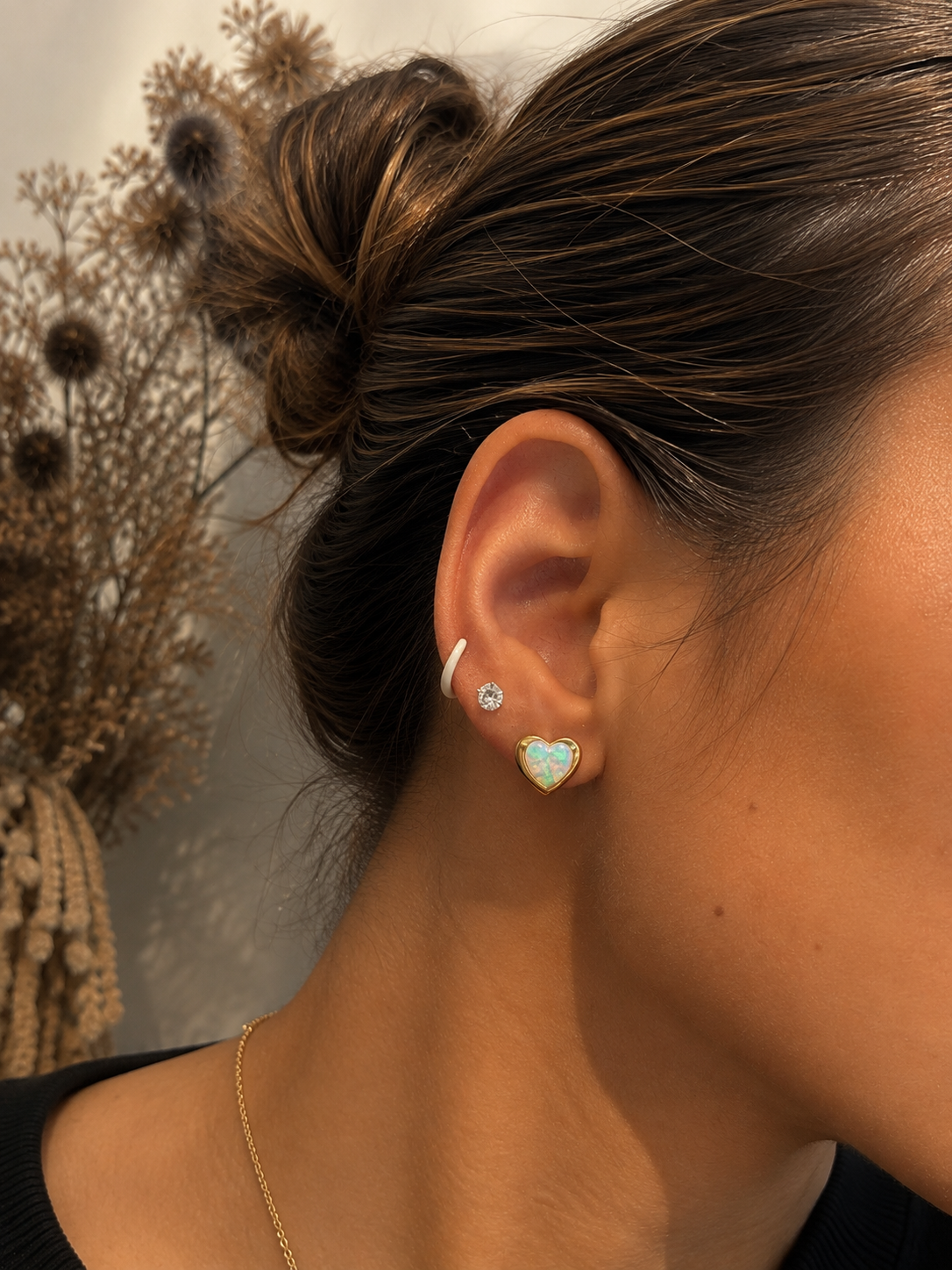 Amour Opal Stud Earrings