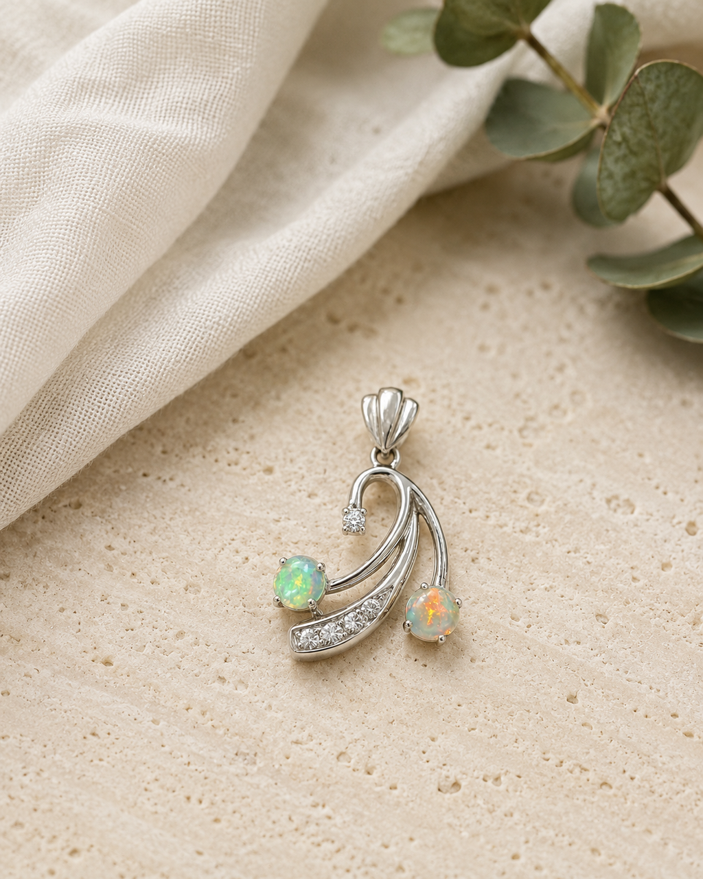 Glissade Opal Pendant