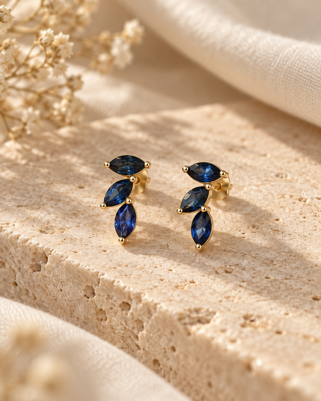 Rivière Sapphire Drop Earrings