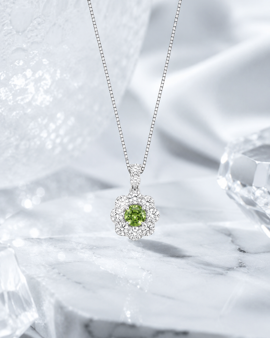 Verdure Demantoid Diamond Necklace