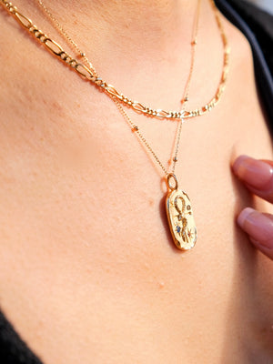 Serpent Cross Amulet Necklace