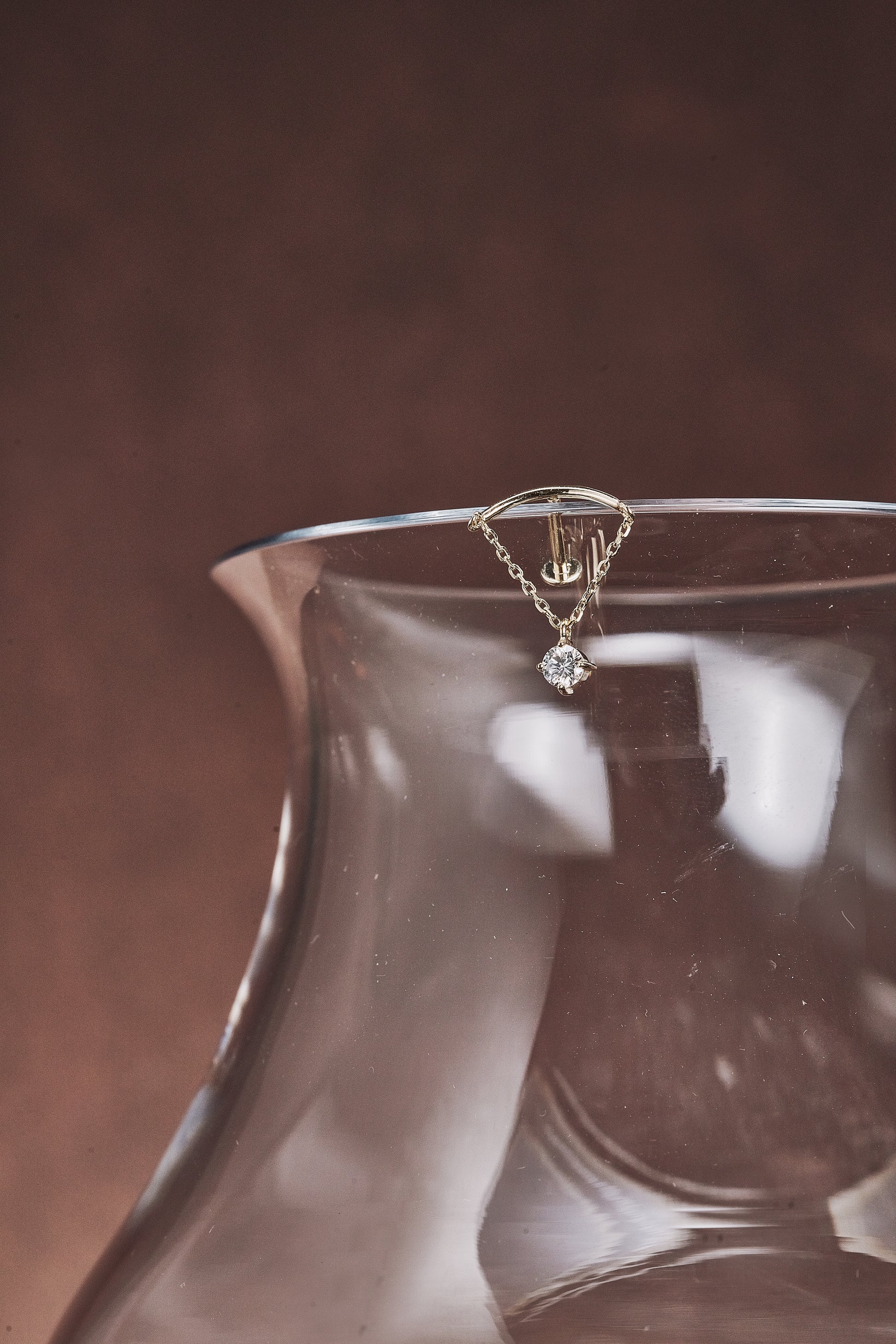 Vega Diamond Flatback Earring