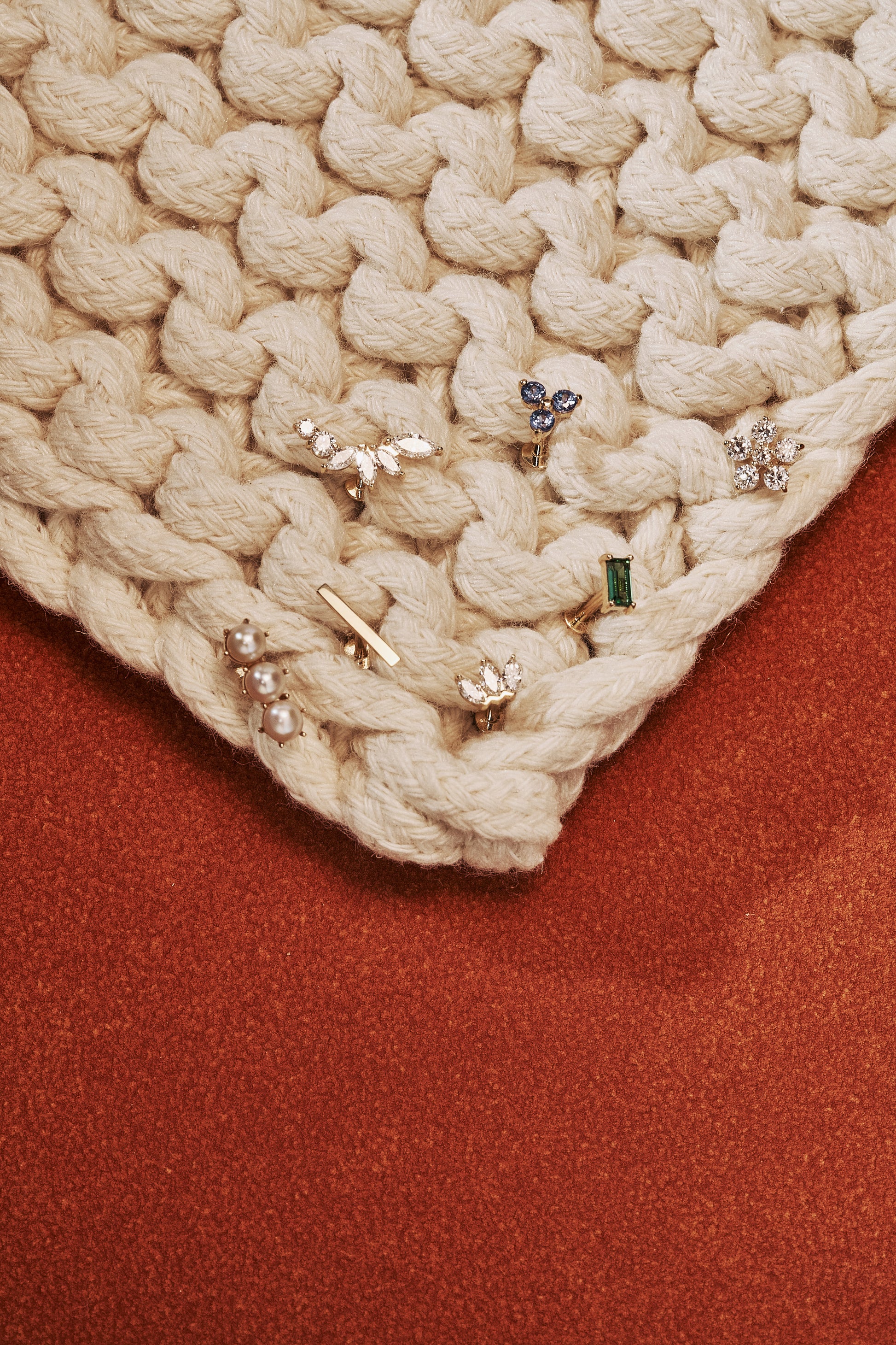 Fleuron Diamond Flatback Earring