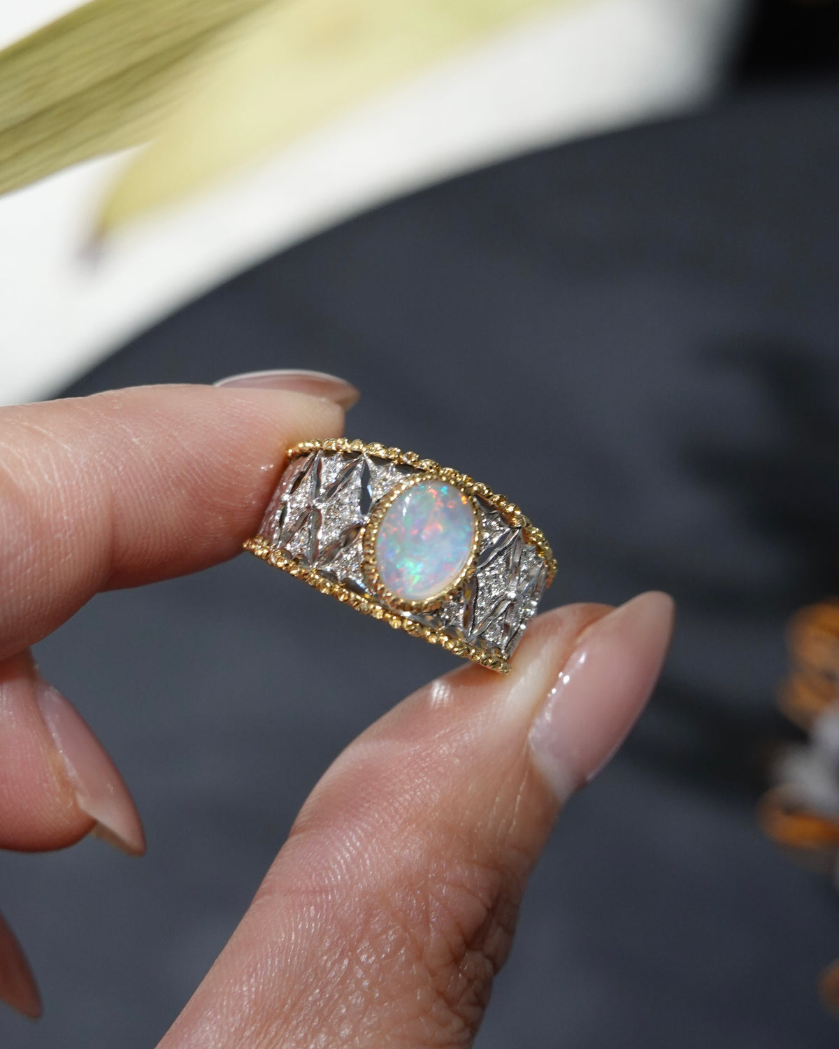 Rosace Opal Ring