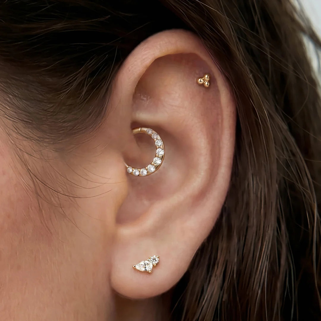 Demi Pavé Clicker Earring
