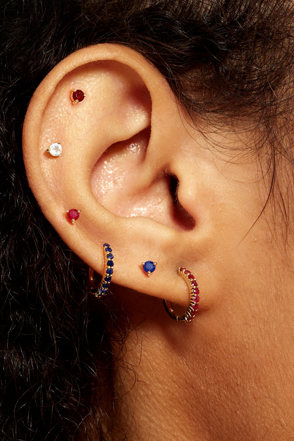 October Birthstone Stud Earring