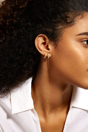 Celestine Climber Pearl Earring