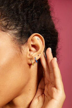 Aqua Drop Stud Earring