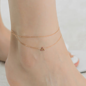 Fire Anklet in Solid Gold