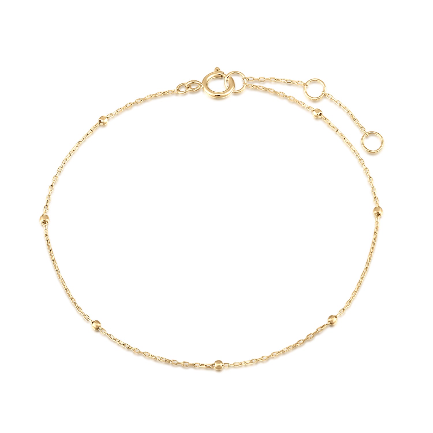 Cable Chain Bracelet in Solid Gold