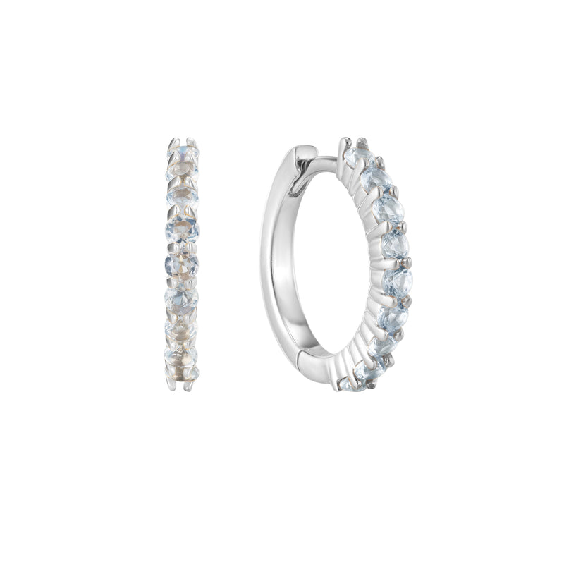 June Birthstone Huggie Earring