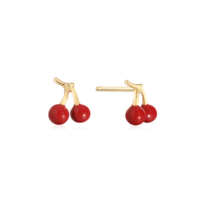 Cherries Stud Earring