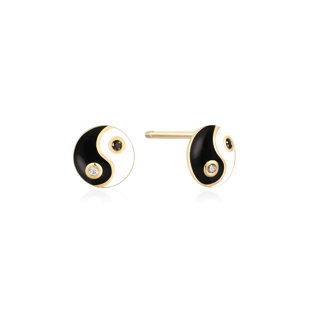 Yin Yang Stud Earring