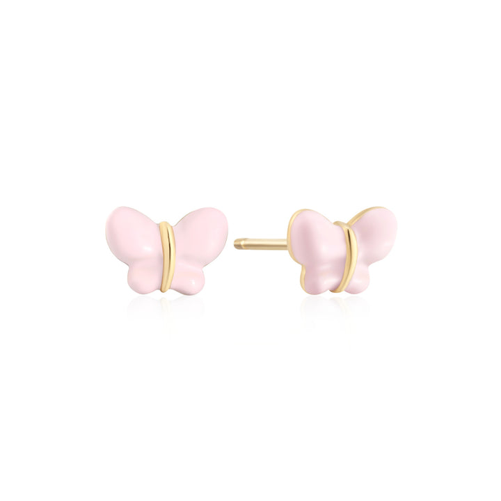 Blush Butterfly Stud Earring