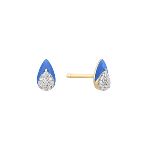Aqua Drop Stud Earring