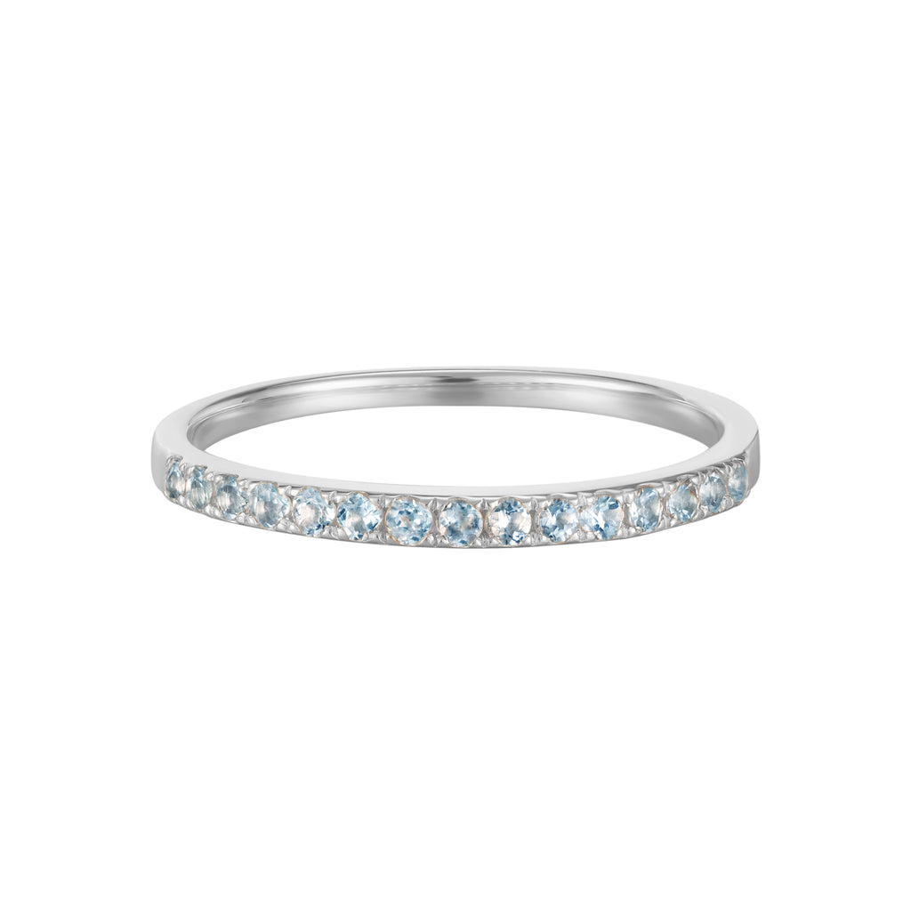 March Birthstone Eternity Ring