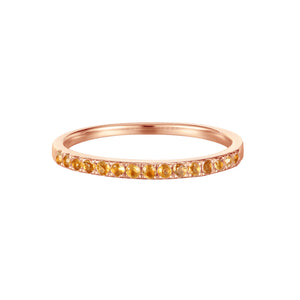 November Birthstone Citrine Eternity Ring