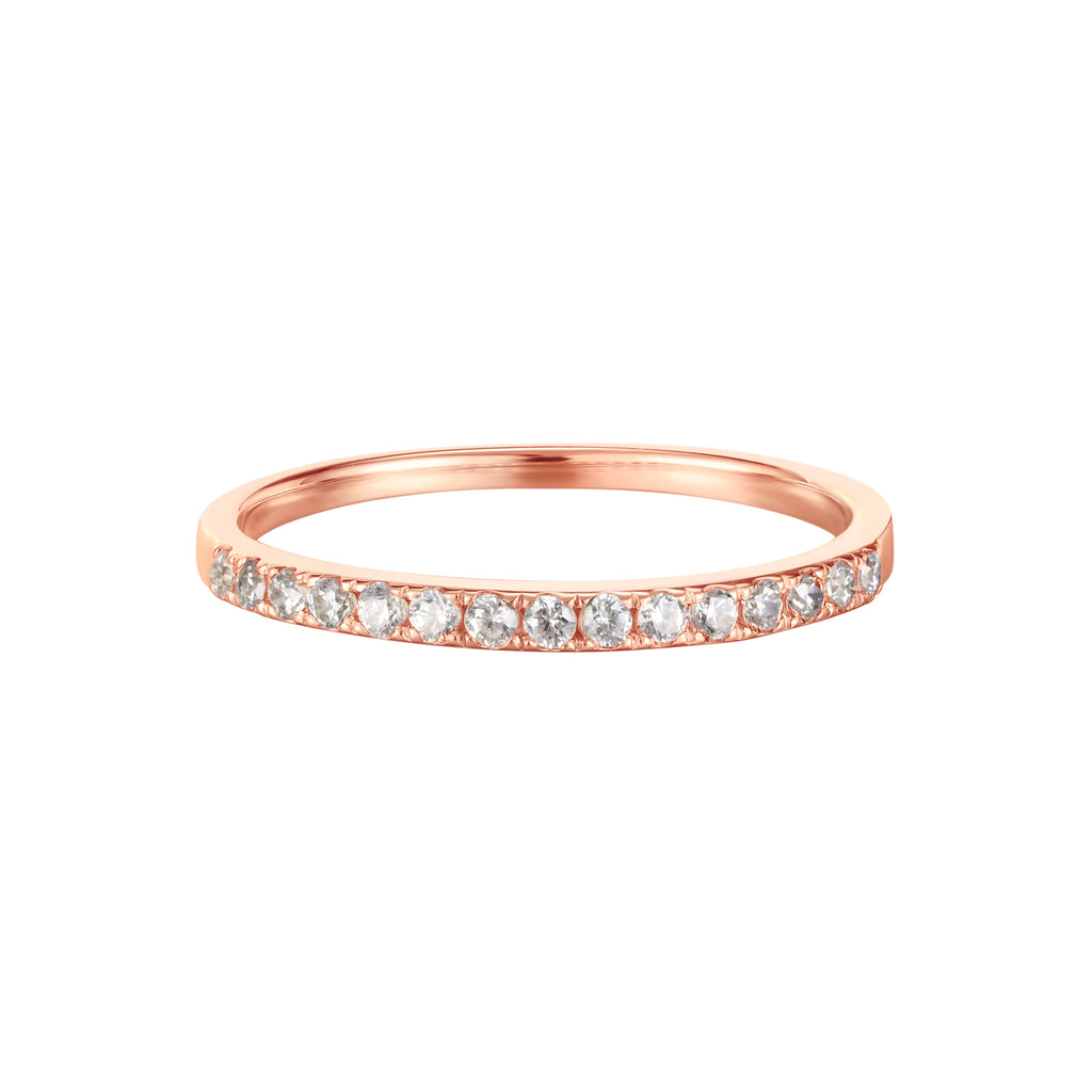 April Diamond Birthstone Eternity Ring