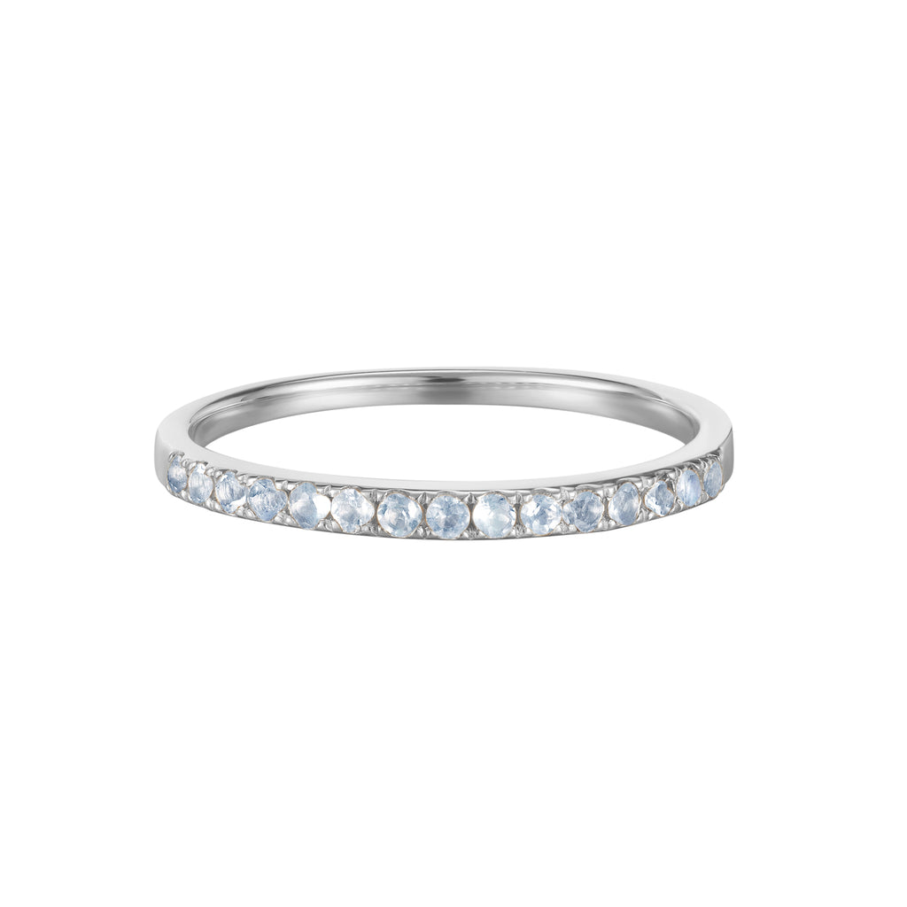 June Birthstone Moonstone Eternity Ring