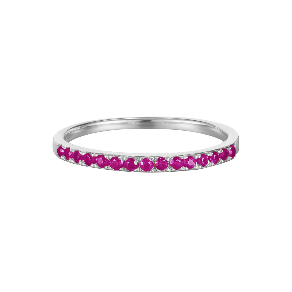 July Birthstone Ruby Eternity Ring