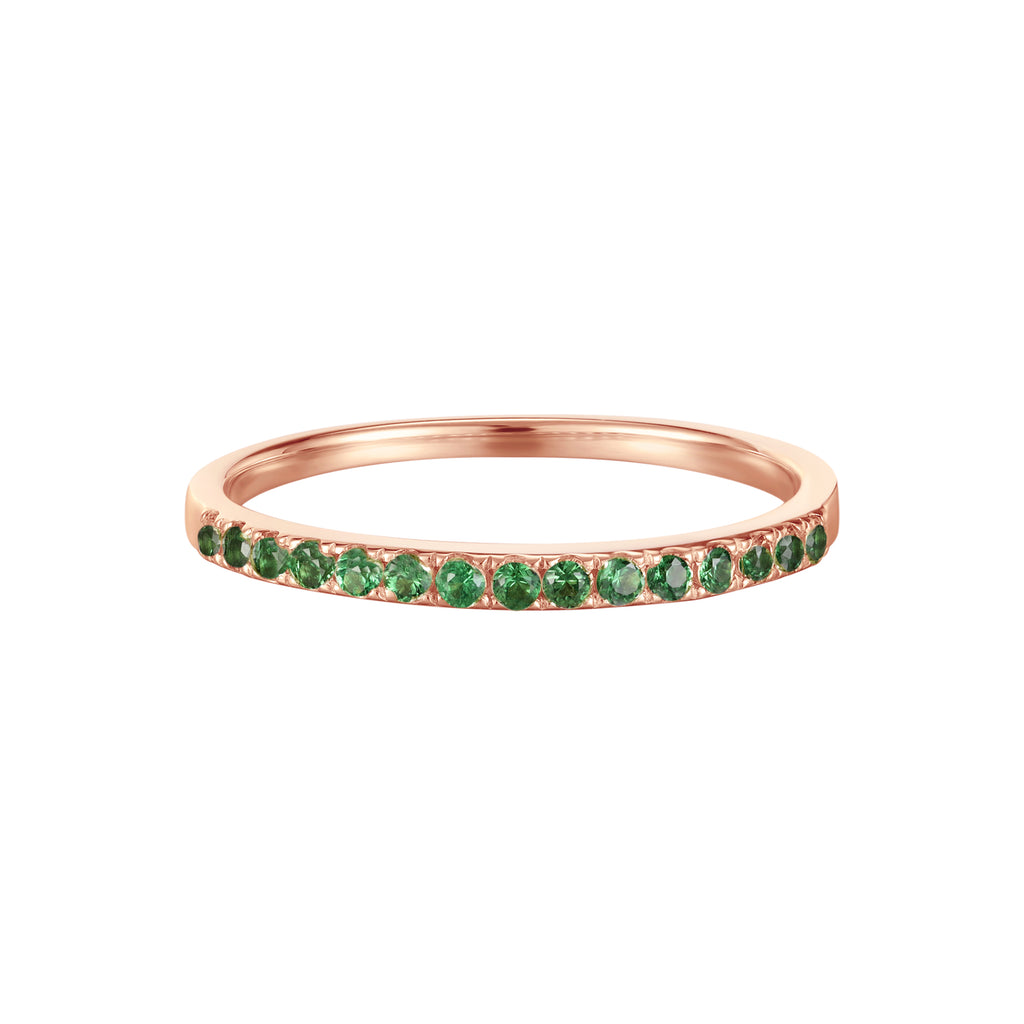 May Birthstone Eternity Ring