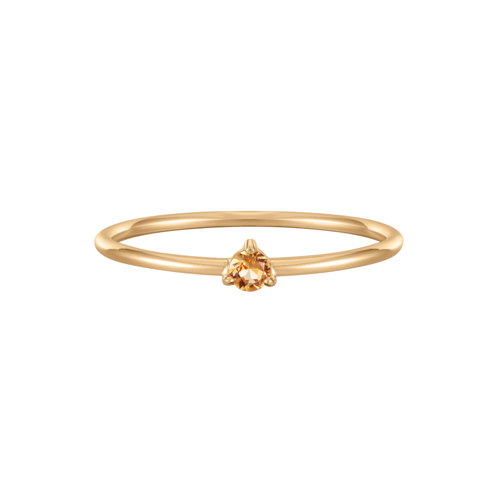 November Birthstone Solitaire Ring