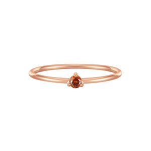 January Birthstone Solitaire Ring
