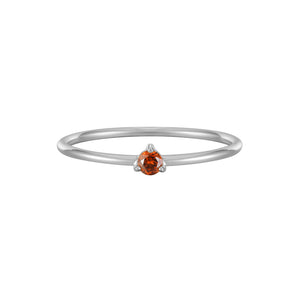 January Birthstone Solitaire Ring