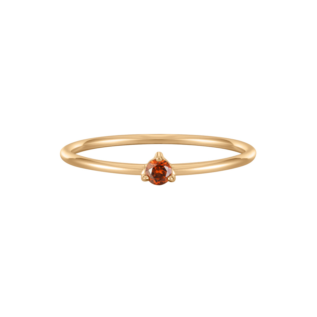 January Birthstone Solitaire Ring