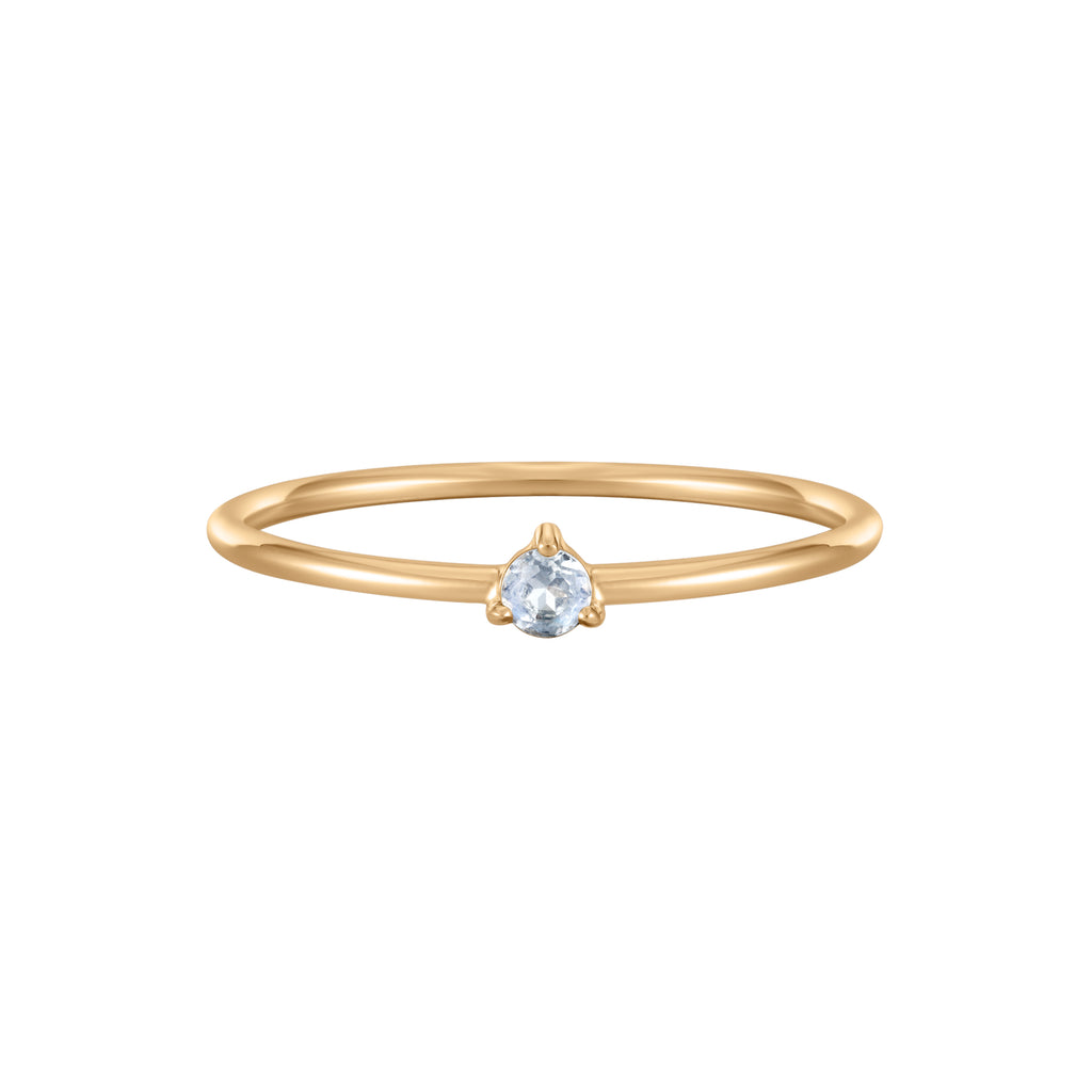 June Birthstone Solitaire Ring