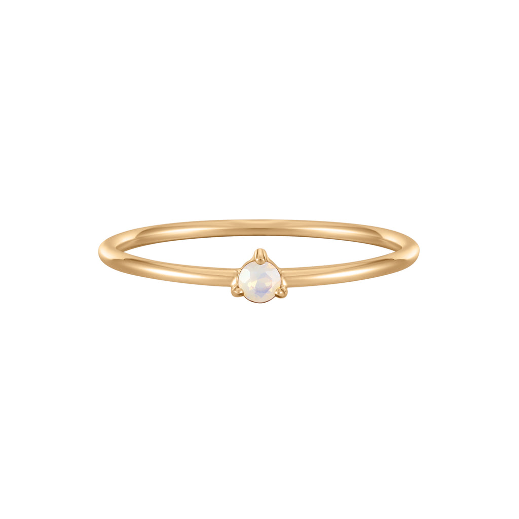 October Birthstone Solitaire Ring