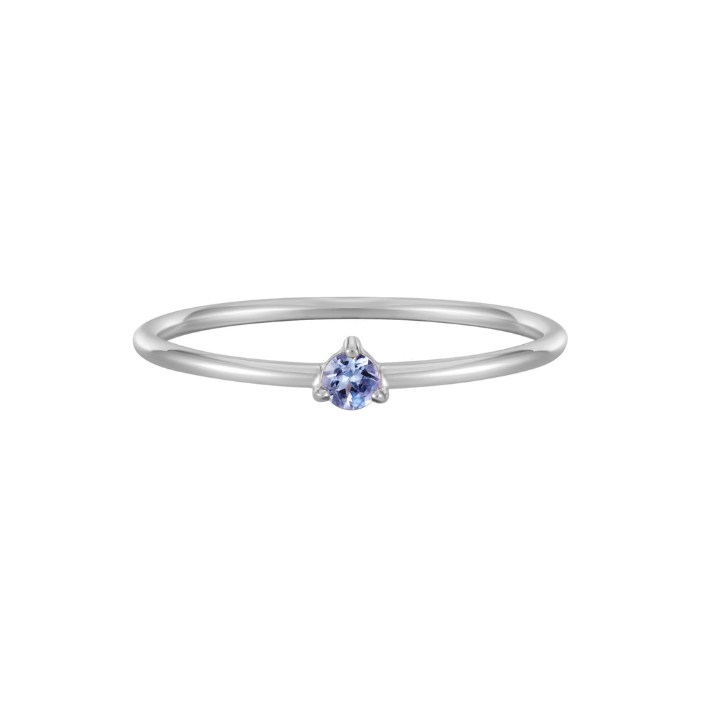 December Birthstone Tanzanite Solitaire Ring