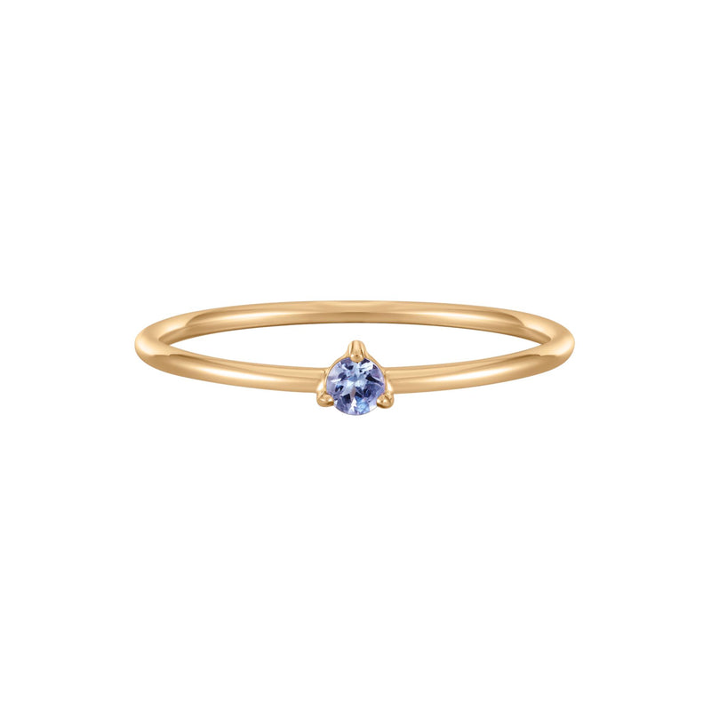 December Birthstone Solitaire Ring