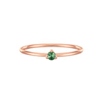 May Birthstone Solitaire Ring
