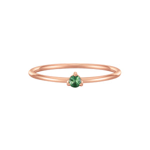 May Birthstone Tsavorite Solitaire Ring