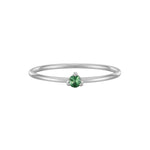 May Birthstone Solitaire Ring
