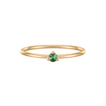 May Birthstone Solitaire Ring