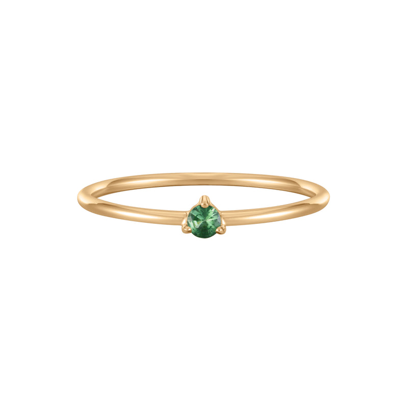 May Birthstone Solitaire Ring
