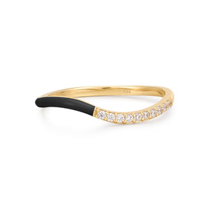 Frost Curve Enamel Ring