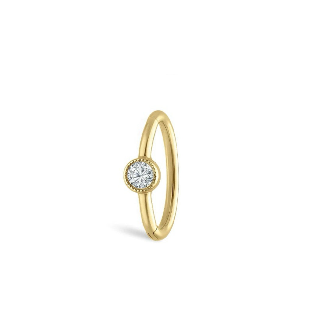 Pure Light Diamond Huggie