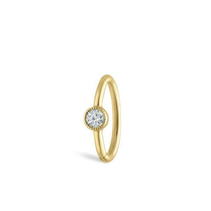 Pure Light Diamond Huggie