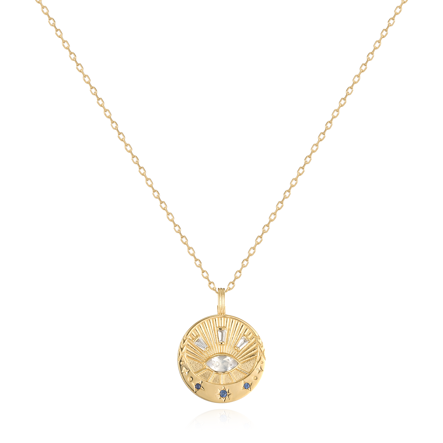 Celestial Necklace in Solid Gold