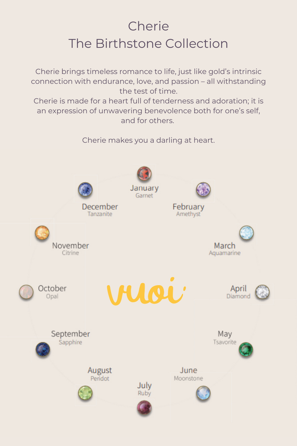 January Birthstone Stud Earring