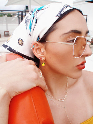 Star Enamel Stud Earring