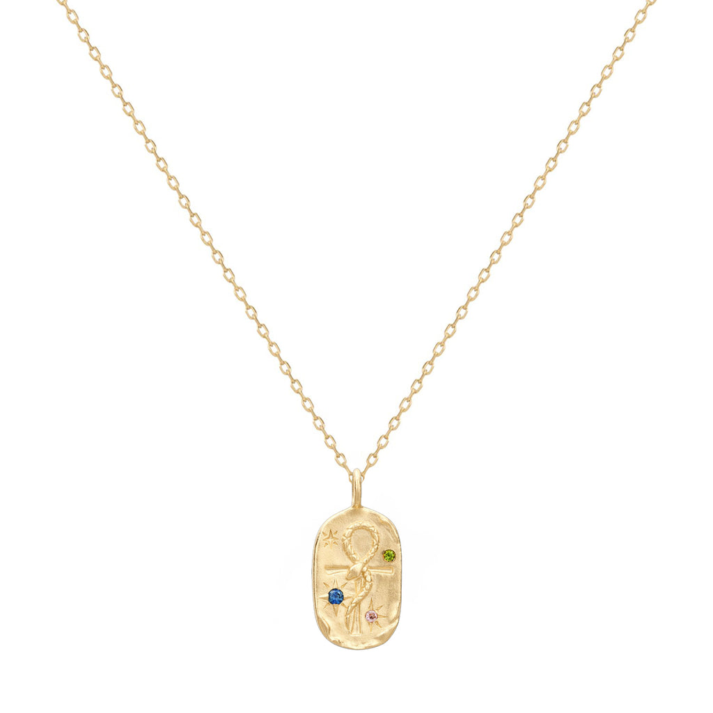 Serpent Cross Amulet Necklace