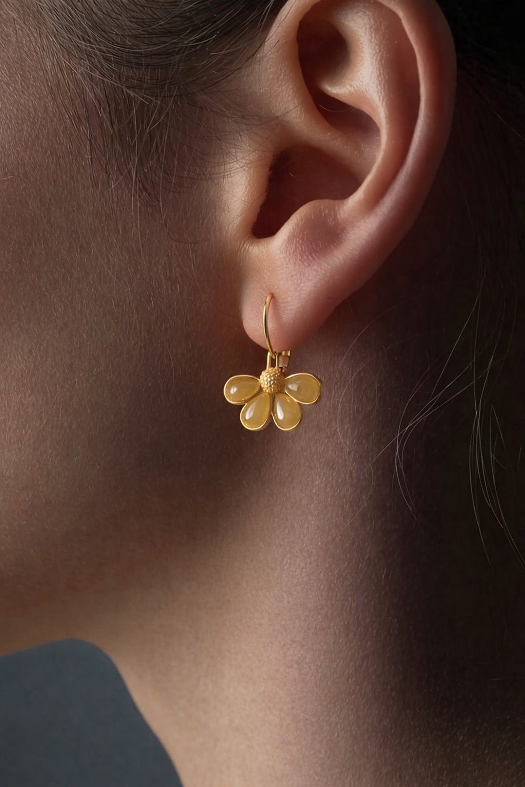 Honey Bloom Drop Earrings
